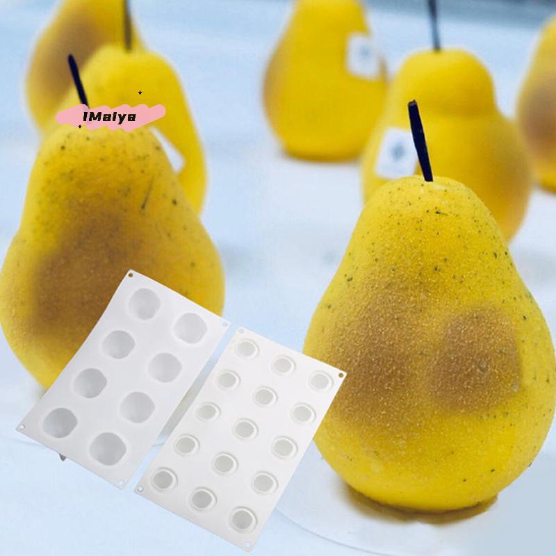 1Pc Silicone Cake Mold Pineapple Pear Peach Fruit Series Baking Mousse Mould for Mango Orange Strawberry French Dessert