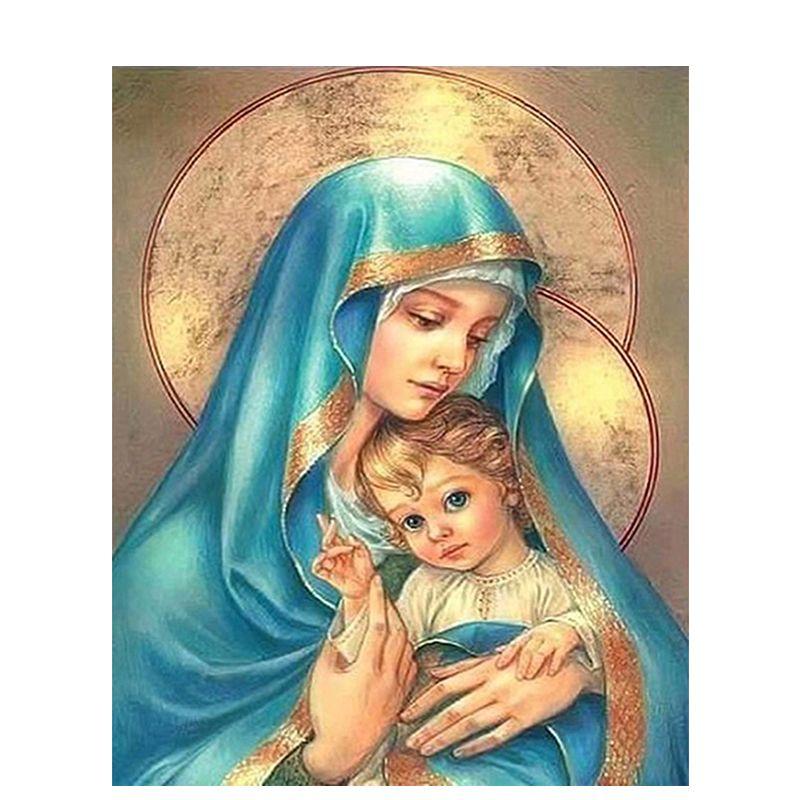 Diamond Embroidery Virgin Diy Diamond Painting Cross Stitch Diamond Mosaic Religion Figure Picture Of Rhinestone