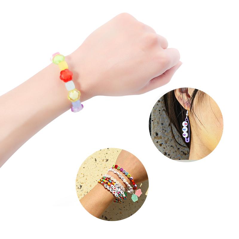 100pcs/lot Candy Color Square Plastic Beads 8mm Loose Spacer Beads For Jewelry Making DIY Crafts Necklace Bracelet Accessories