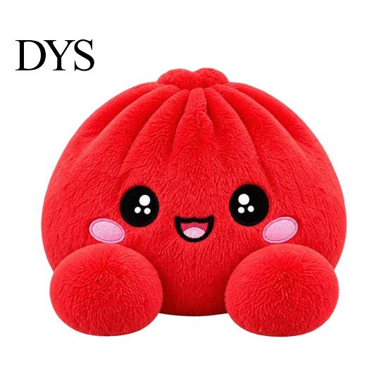 Plush Dumpling Decor Christmas Squeeze Toy, Steamed Bun Plushie for Stress Toy Relief, Stuffed Fidget Party Favors Sensory