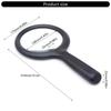 Adjustable Double Light Magnifying Glass With Comfortable Grip Nonslip Handle Enhancing Acrylic Lens For Detailed Inspection Hobbies Close Work