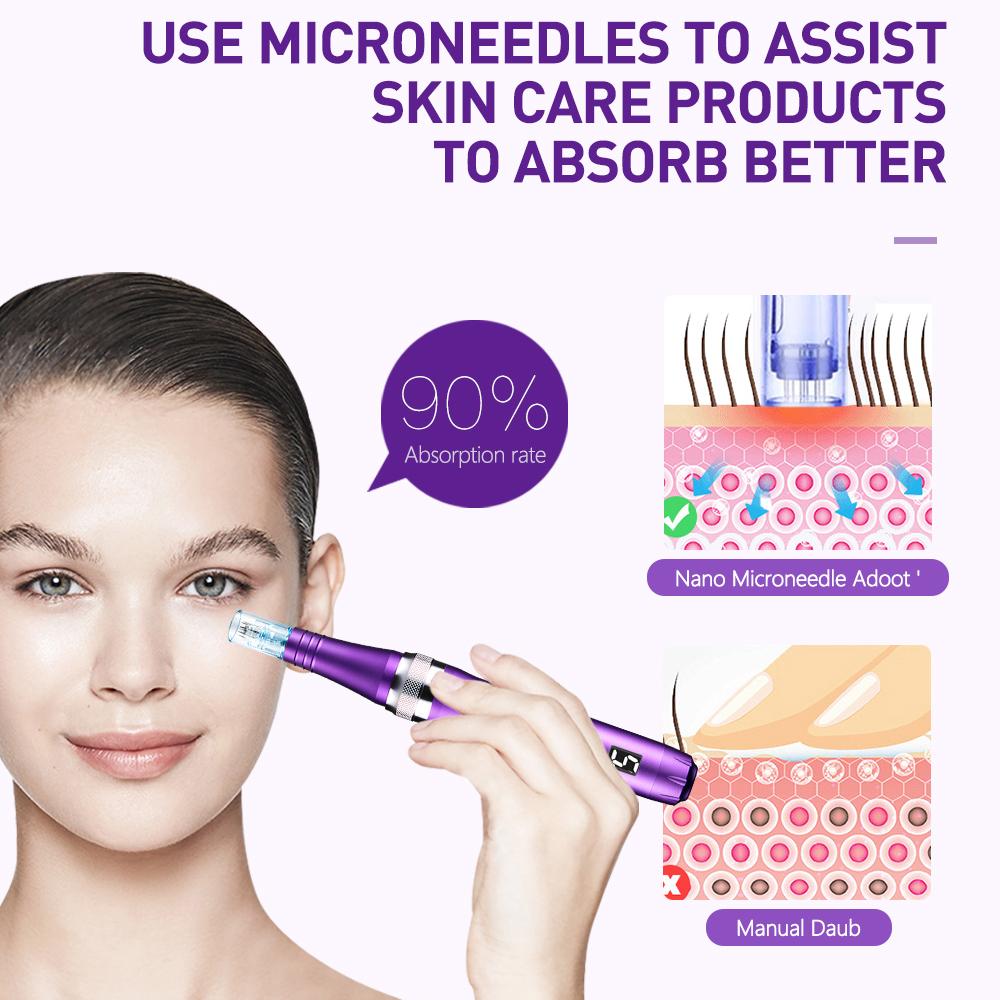 Dr.Pen X5 Wireless Derma Pen Microneedling Derma Rolling MTS Micro Needle Therapy System Skin Care Beauty Tool With 12Pcs Needles Cartridges