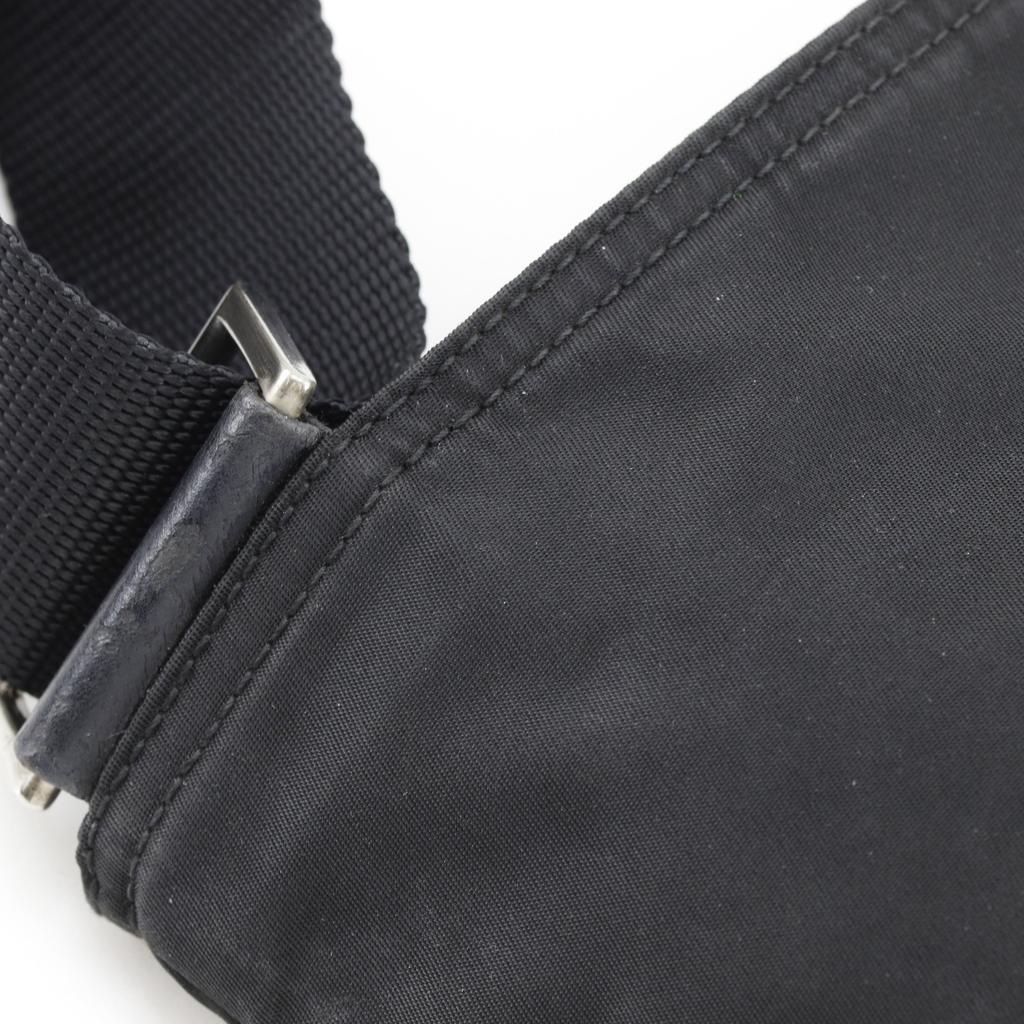 PRADA Shoulder Bag black Nylon Women Used
