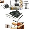 High-performance 5x Adjustable Woodworking Countersink Drill Bit Set For Multiple Screw Sizes