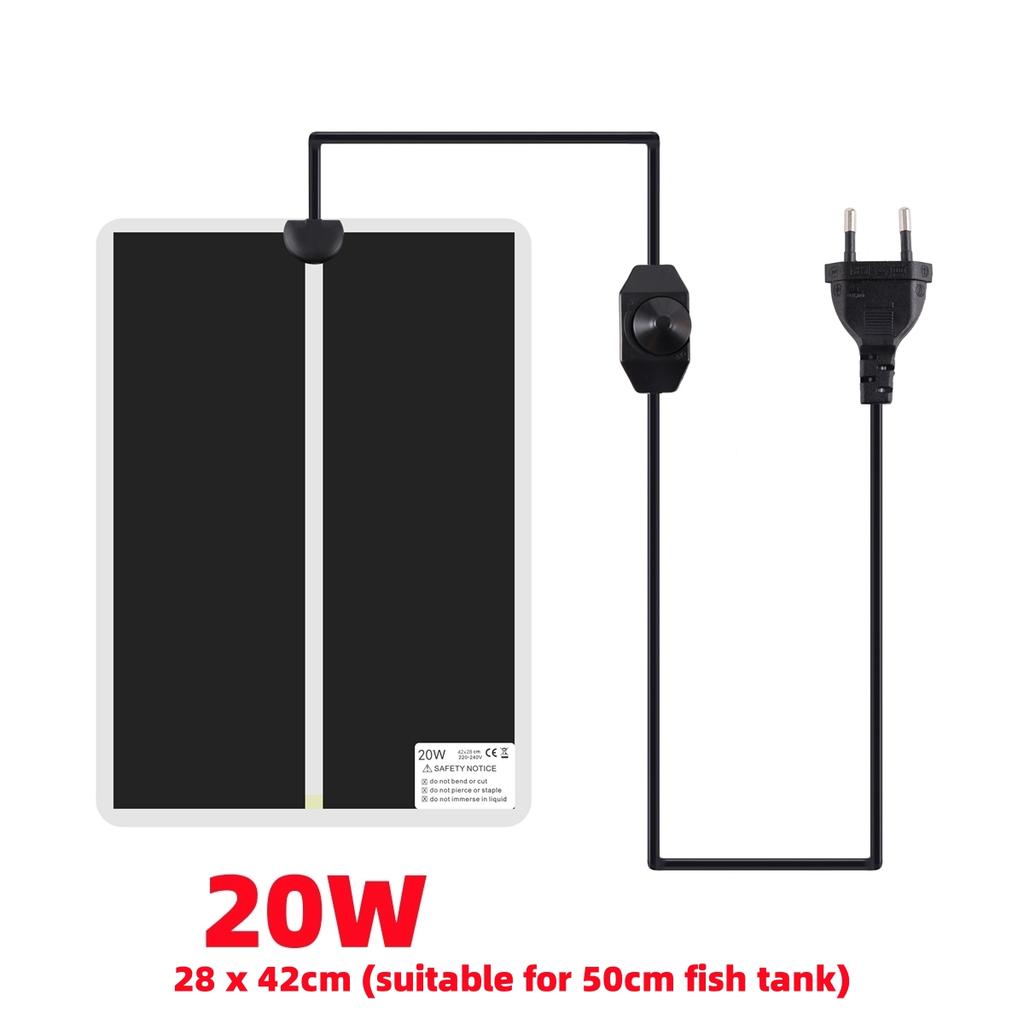 1Pc Crawler Pet Heating Pad with Temperature Control Switch 5/7/14/20/28/35/45W Far Infrared PET Reptile Fish Tank Heating Mat