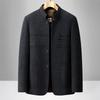 ROMON Men's Casual Wool-Blend Stand-Collar Jacket