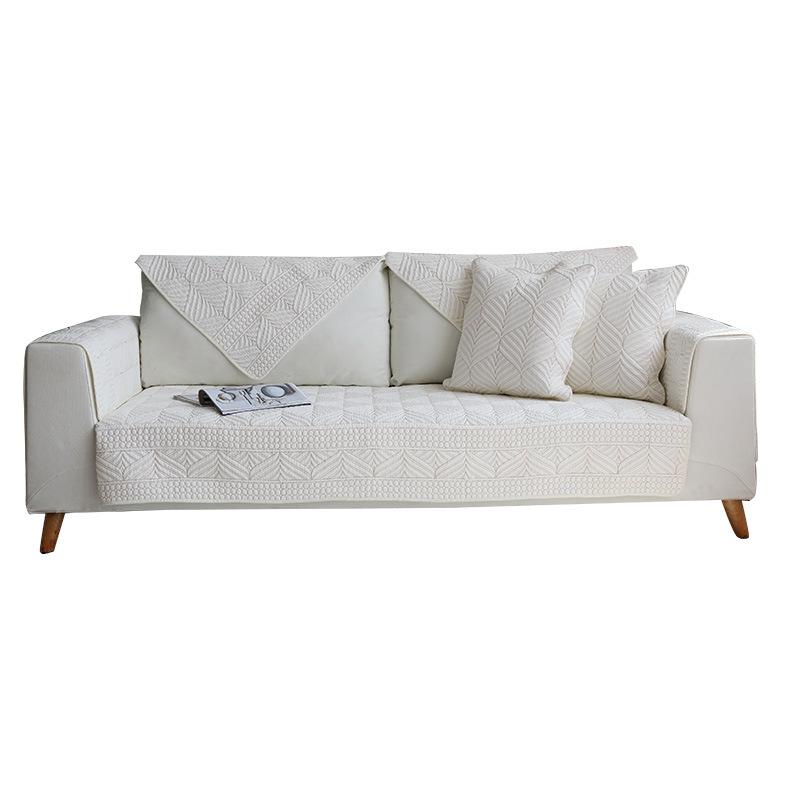 Summer Pure Cotton Sofa Cushion Fabric European Style Sofa Towel Slipcover Combination Non-Slip Simple Modern Four Seasons