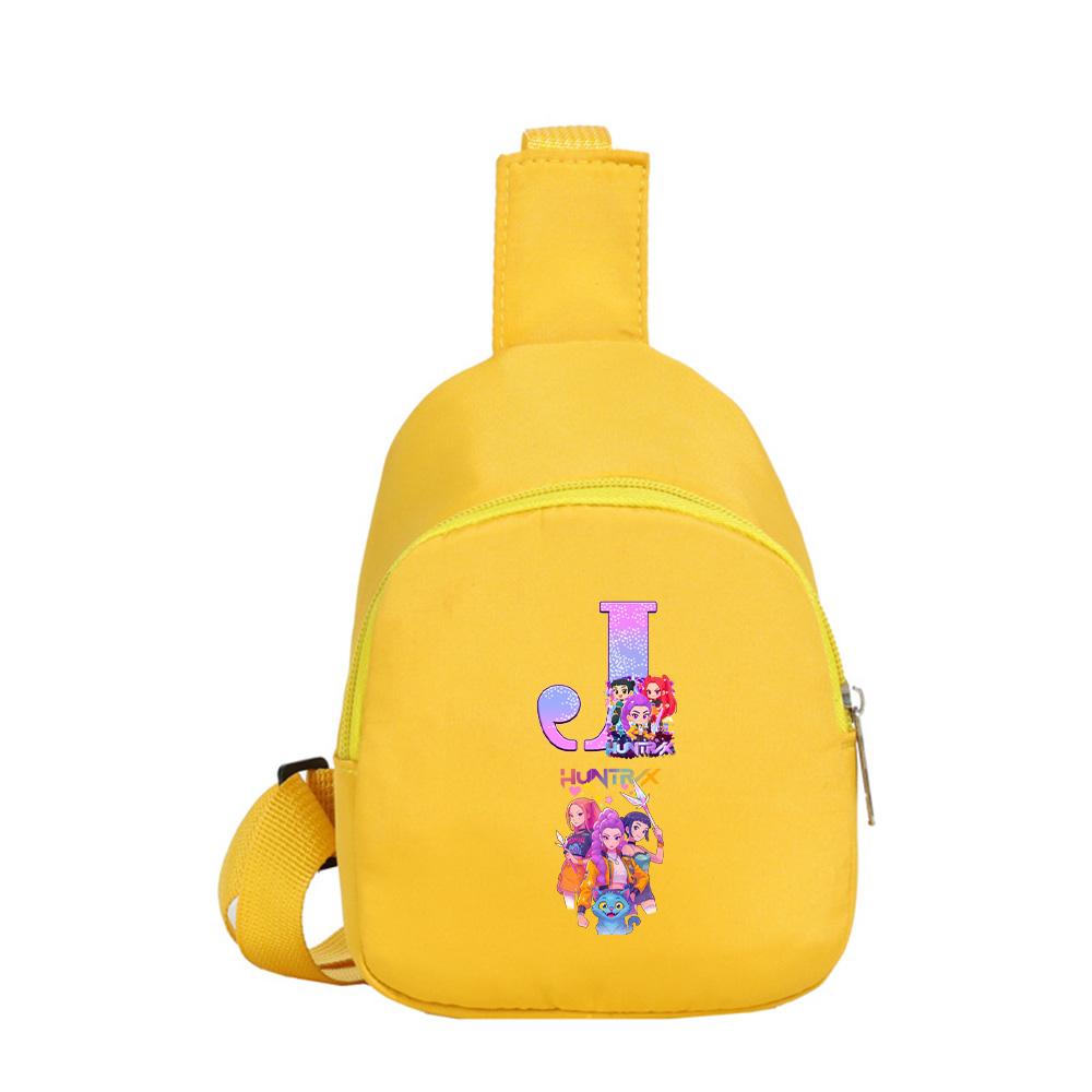 Anime Cartoon K-Pop Demon Hunters Printed Shoulder Bag Crossbody Bag Kawaii Portable Compact Storage Bag Crossbody Pouch Kid Birthday Gift