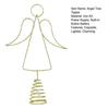Lighted Wire Angel Christmas Tree Topper Pre-Lit Metal Wire Small Angel