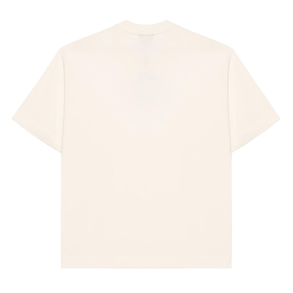 Emporio Armani Ss24 Μονόχρωμο Ζακάρ με Λογότυπο Λαιμόκοψη Κοντομάνικο T-Shirt Ανδρικά Τοπ Λευκό 3D1T94-1JWZZ-0154