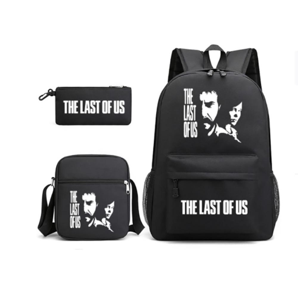 2023 Film and Television Peripheral Printed School Bag 3-piece Casual Pencil Bag Shoulder Bag Double Shoulder Back