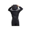 adidas Logo Buchstaben Print Drei Streifen Kapuzenpullover Damen Jacken Schwarz HI6825