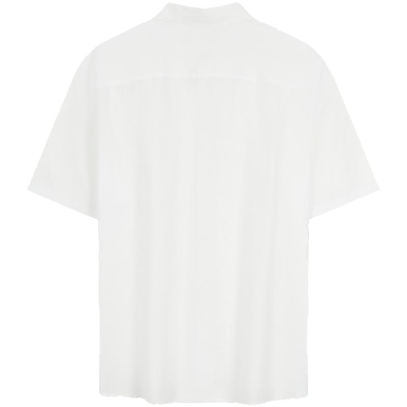 Calvin Klein Lycra Blend Loose White Short Sleeve Shirt Men shirts 4LB117G