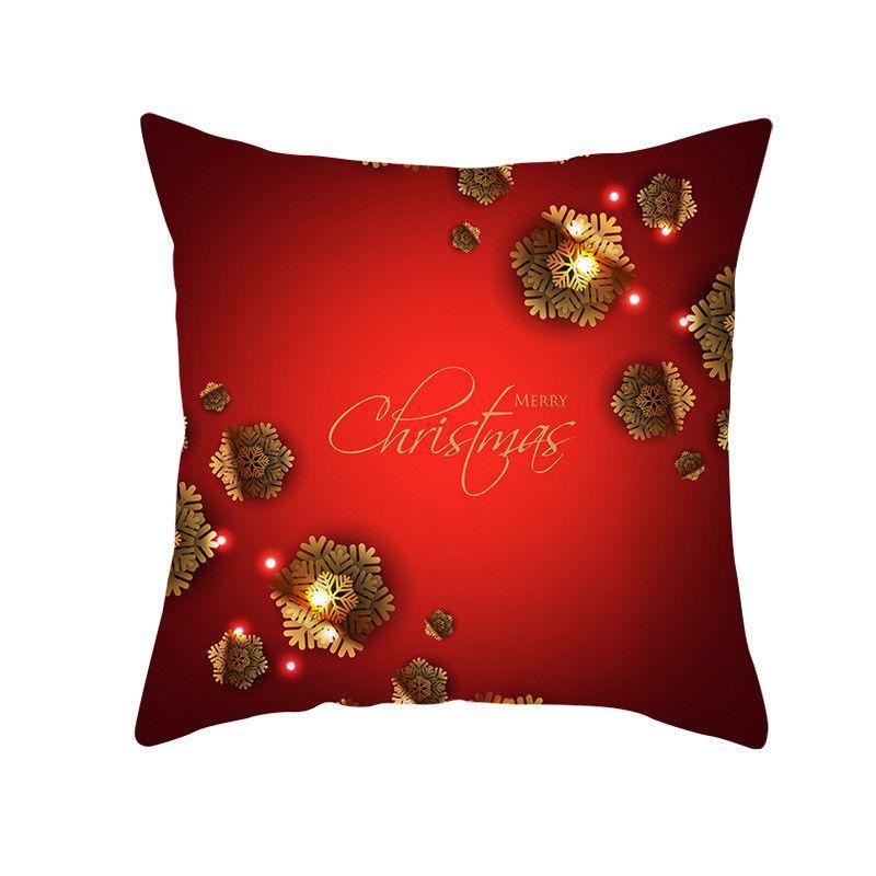 Luxurious Peach Skin Velvet Cushion Cover Featuring Santa Claus For Holiday Cheer