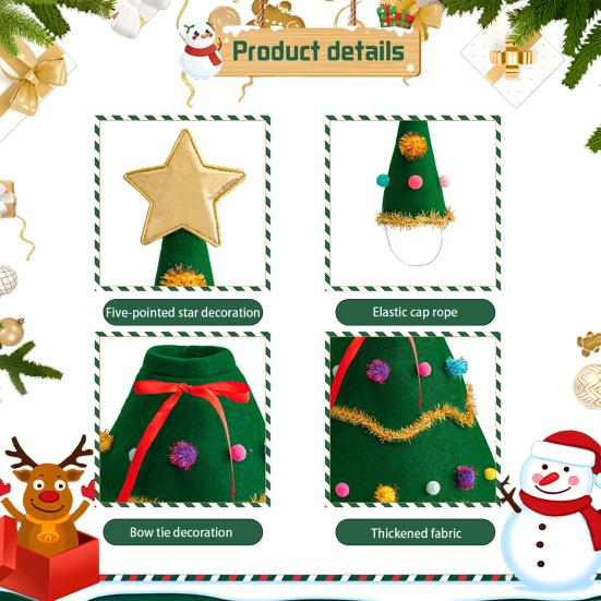 Goose Costume Set Colorful Balls Decor Christmas Outfit Holiday Displays Goose Costume for 23 inch Lawn Goose