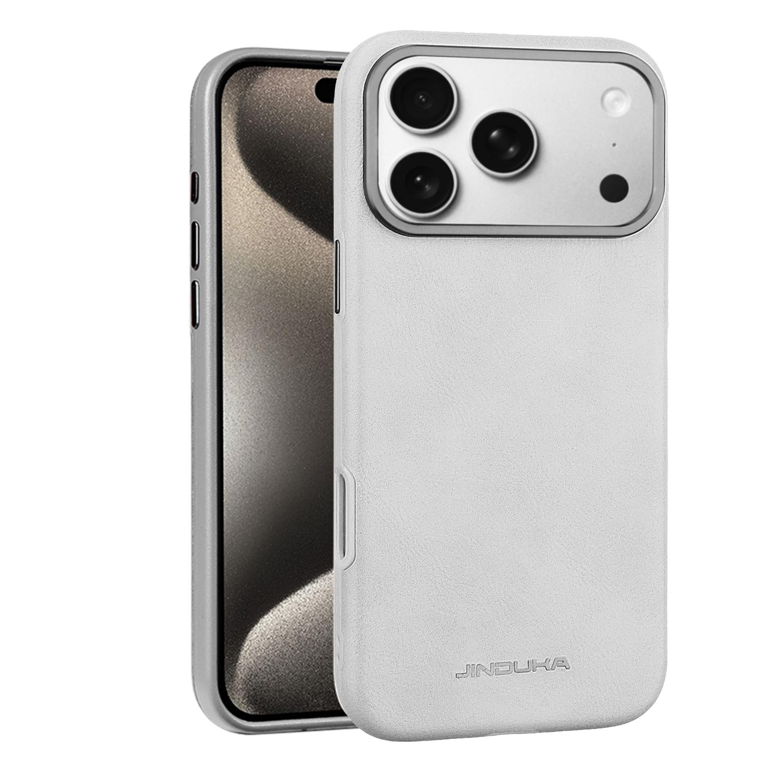 

Роскошный чехол из веганской кожи в деловом стиле для iPhone 17 Pro Max Air 16 15 14 Plus 13 с магнитной крышкой и всесторонней защитой iPhone17 Pro Max серый