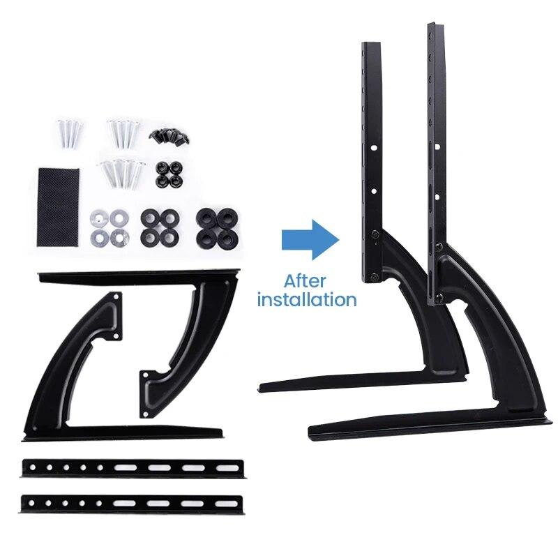 Universal TV Stand Legs TV Feet for LCD /LED/OLED/Plasma TVs, Table Top TV Stand Pedestal Riser for Flat&Curve Screen