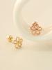 Minimalpiercing 14K Point Five-Petal Piercing Earrings