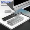 Portable Split Type M.2 Externally Hard Drive Case for Quick Installation and Enhances Data Security Protections