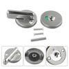 WC Door Lock Stainless Steel Bathroom Door Engaged Hardware Indicator  Restroom