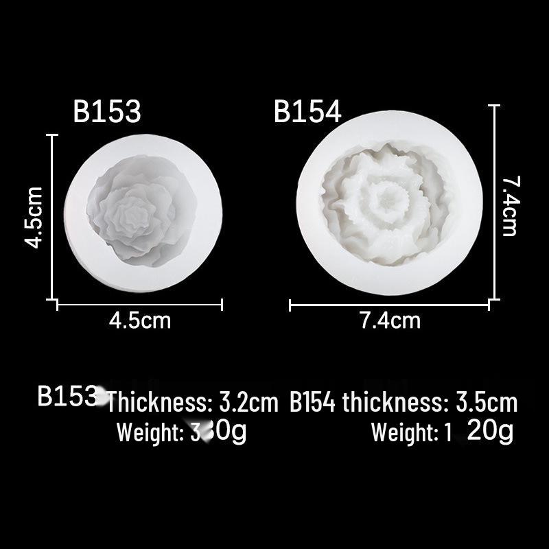 3D Flower Silicone Mold: Poppy, Tulip, Carnation Scented Candle & Handmade Epoxy Plaster Decoration
