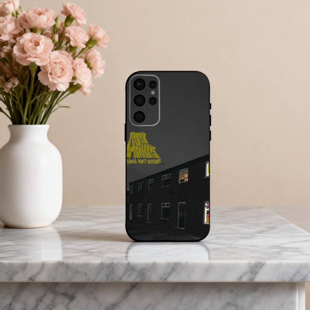 Alternative Arctic Monkeys Band Phone Case For Samsung S25,24,23,22,30,21,10,9,Ultra,Plus,Lite,FE,4,5 G Soft Black Case