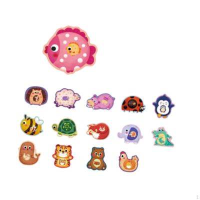 Animal Matching Puzzle, Word Learning Educational Fun Kids Games Montessori Toy