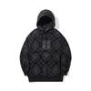 Li Ning Sweatshirts Unisex Black All Over Print Hooded Non Detachable Moderate AWDV829-2
