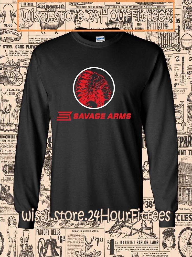 New Tee Shirt Savage Arms Logo Men039s TShirt American TShirt Unisex T-Shirt M