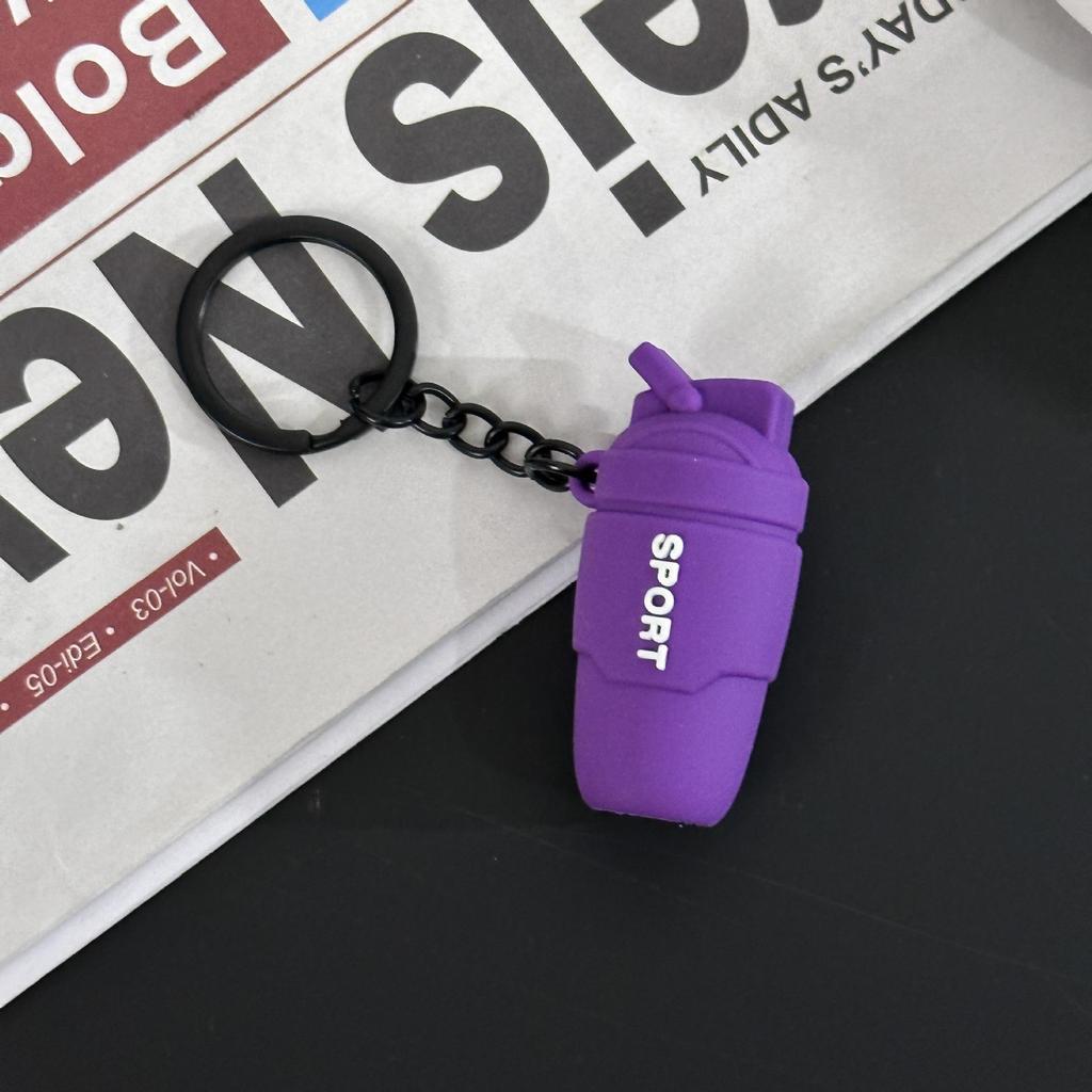 Fitness Series Gummi-Schlüsselanhänger: Hantel- & Kurzhantel-Anhänger für Geschenke