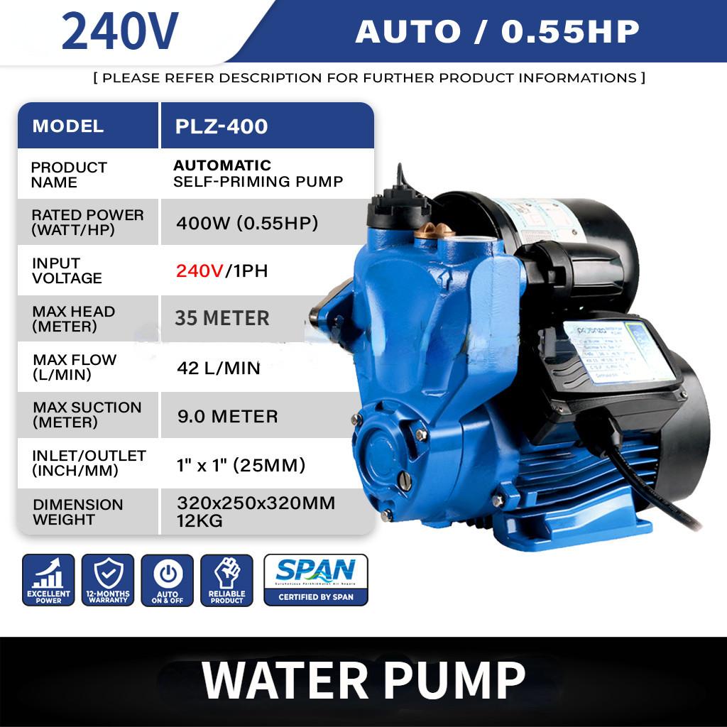 125W Home Faucet Bathroom Shower Automatic Self-Priming Booster Pump Low Noise Quiet Operation Automatic Pressure Water Pump