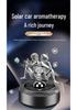 Solar-Powered Rotating Car Air Freshener with Angel's Glow Deodorizer Ornament