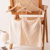 Knitted with Its Own Bra, Thin Shoulder Straps, Suspenders, Summer Mulberry Silk Ultra-thin One-word Collar, Beautiful Back Base.