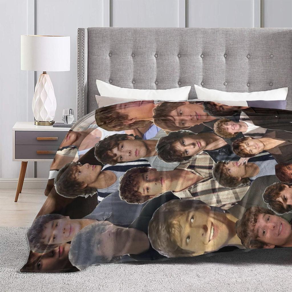 American Mason Thames Actor Blanket Quality Warm Soft Throw Blanket Winter Travel Office Living Room Novelty Bedspread