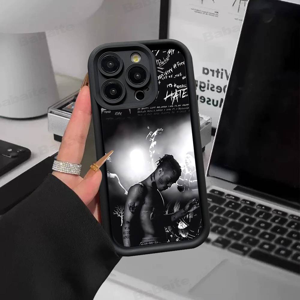 Handyhülle für iPhone 17 16 E 15 14 13 12 11 Pro Max Plus Rückabdeckung des Rappers X-XXXTentacionS