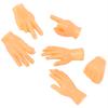 6 Pieces Tiny Hands Soft Multi?Shape Small Hand Model Finger Cots Toy for Cat Massage