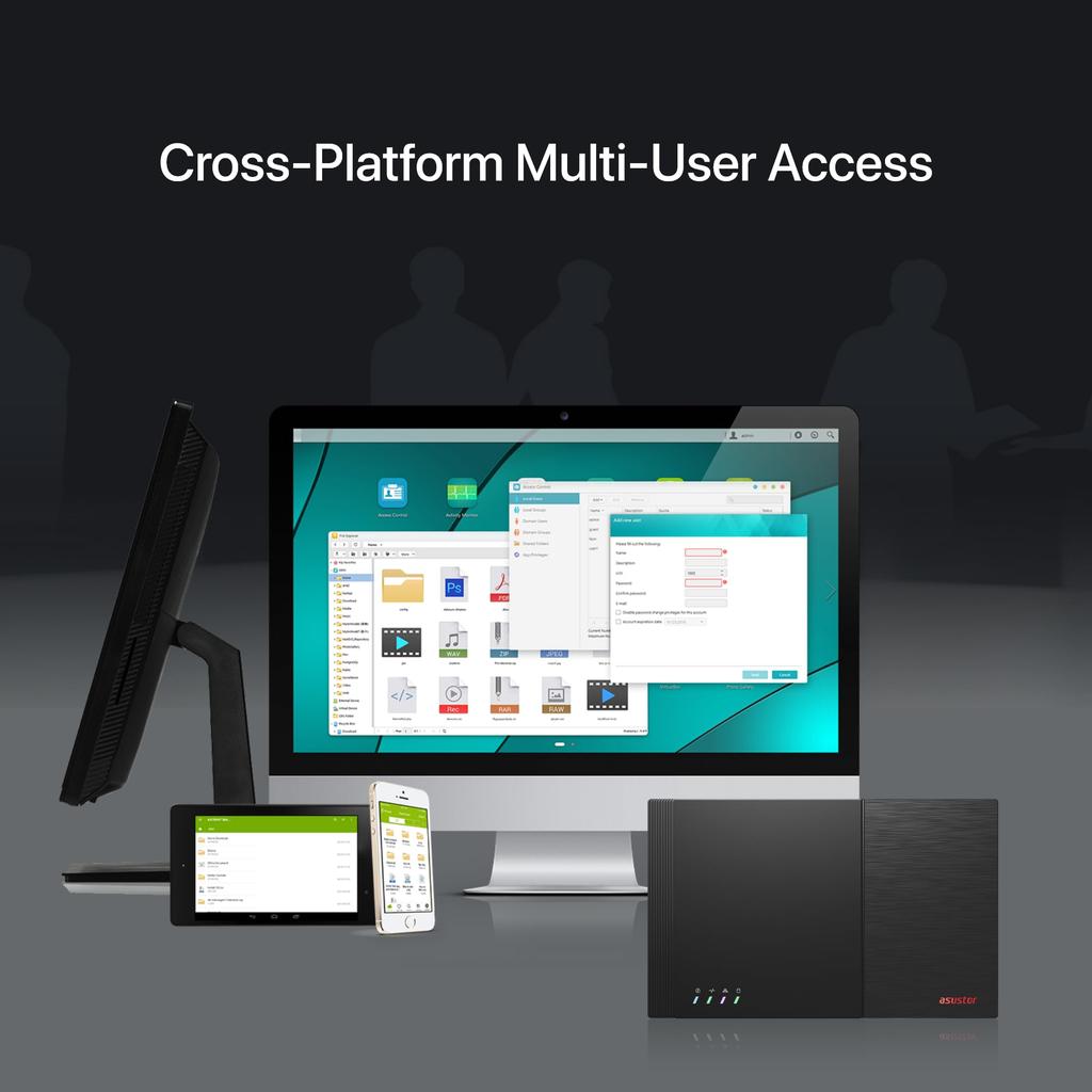 ASUSTOR Subsidiar ASUS SSD NAS 6 Bay FS6706T Flashstor 6 Slot SSD NvMe Intel Celeron N5105 Quad Core Port de mare viteză DDR4 Memorie 4GB Echipat cu HDMI