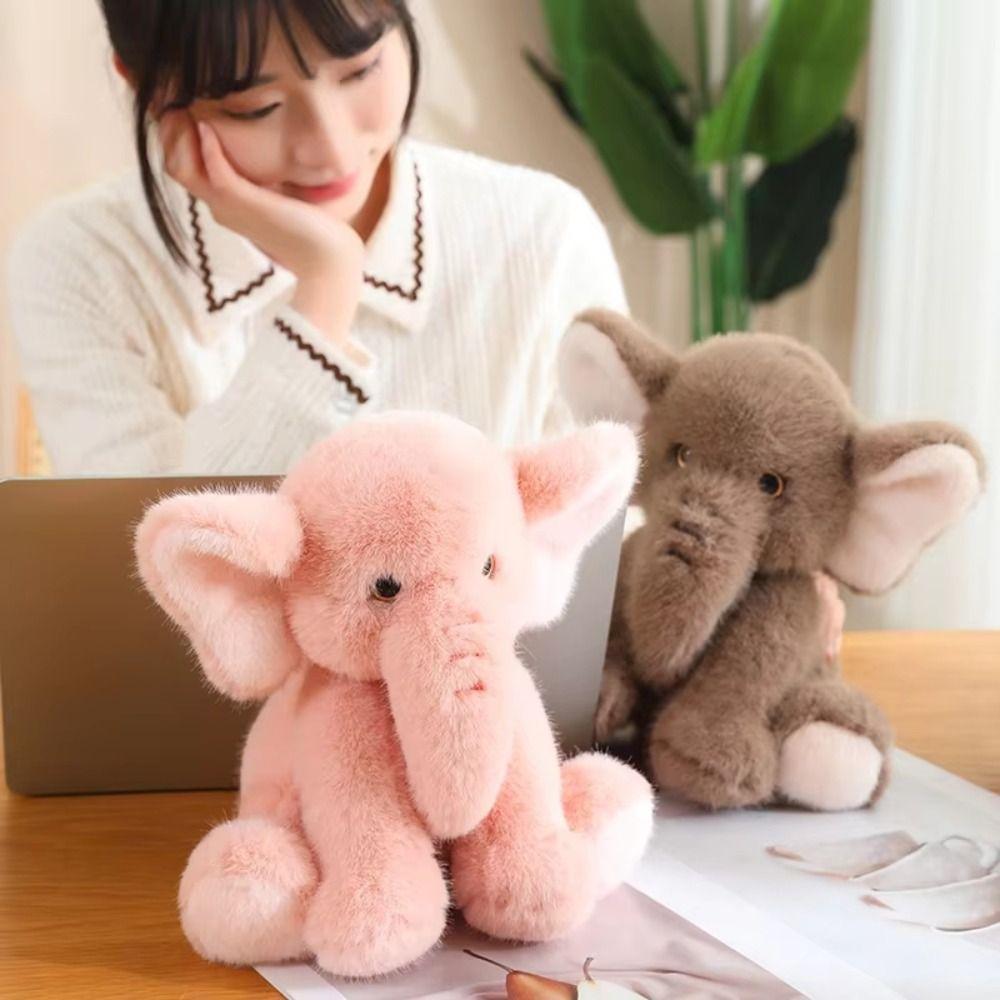 Creative Long Nose Elephant Plush Doll Cute Animal Stuffed Toys  Birthday Gift