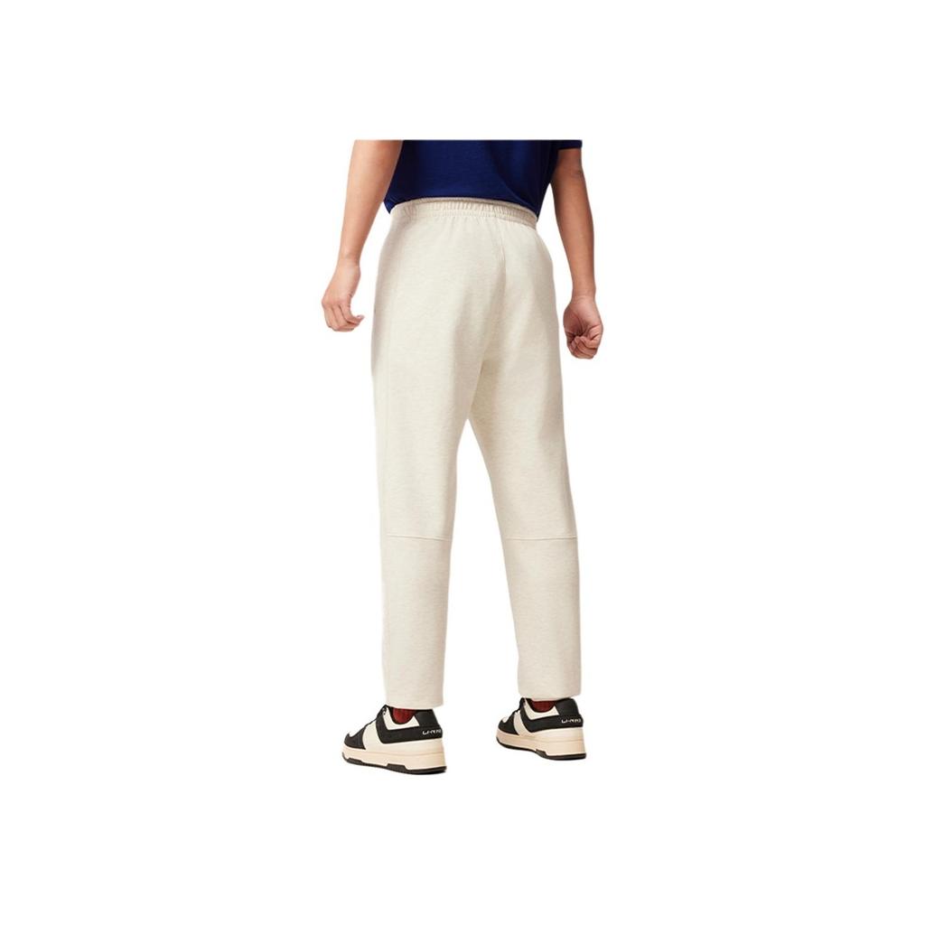 Li Ning Sports Life Series Quick Dry Cool Comfortable Ice Feel Moisture Wicking Mid Rise Breathable Versatile Cuffed Knitted Sports Pants AKLV221-1