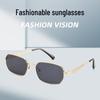 Fashion Cross-Border Small Frame Metal Sunglasses: Retro Square UV Protection for Men & Women in Hong Kong Style