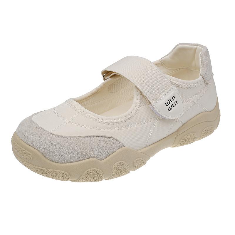 

Туфли Мэри Джейн на липучке женские 2025 новая летняя сетчатая дышащая балетная обувь на мягкой подошве Doudou Birkenstocks 35