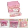 Hello Kitty Leopard Unicorn Melody Pattern Three Layer Drawer Style Storage Box For Jewelry And Makeup Organizer