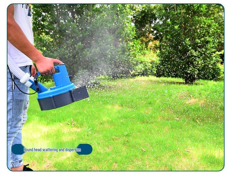 Lithium Battery Powered Multifunctional Backpack Fertilizer Spreader and Automatic Seeder