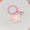 Colorful Floral Bell Keychain Ring - Chic Handbag Pendant & Small Gift for Women