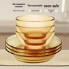 Yileya XQ-08 High Borosilicate Glass 6-Piece Tableware Set