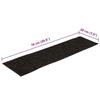 VidaXL Self-adhesive Stair Treads 30 Pieces 76 X 20 Cm Brown Rectangular 3365727