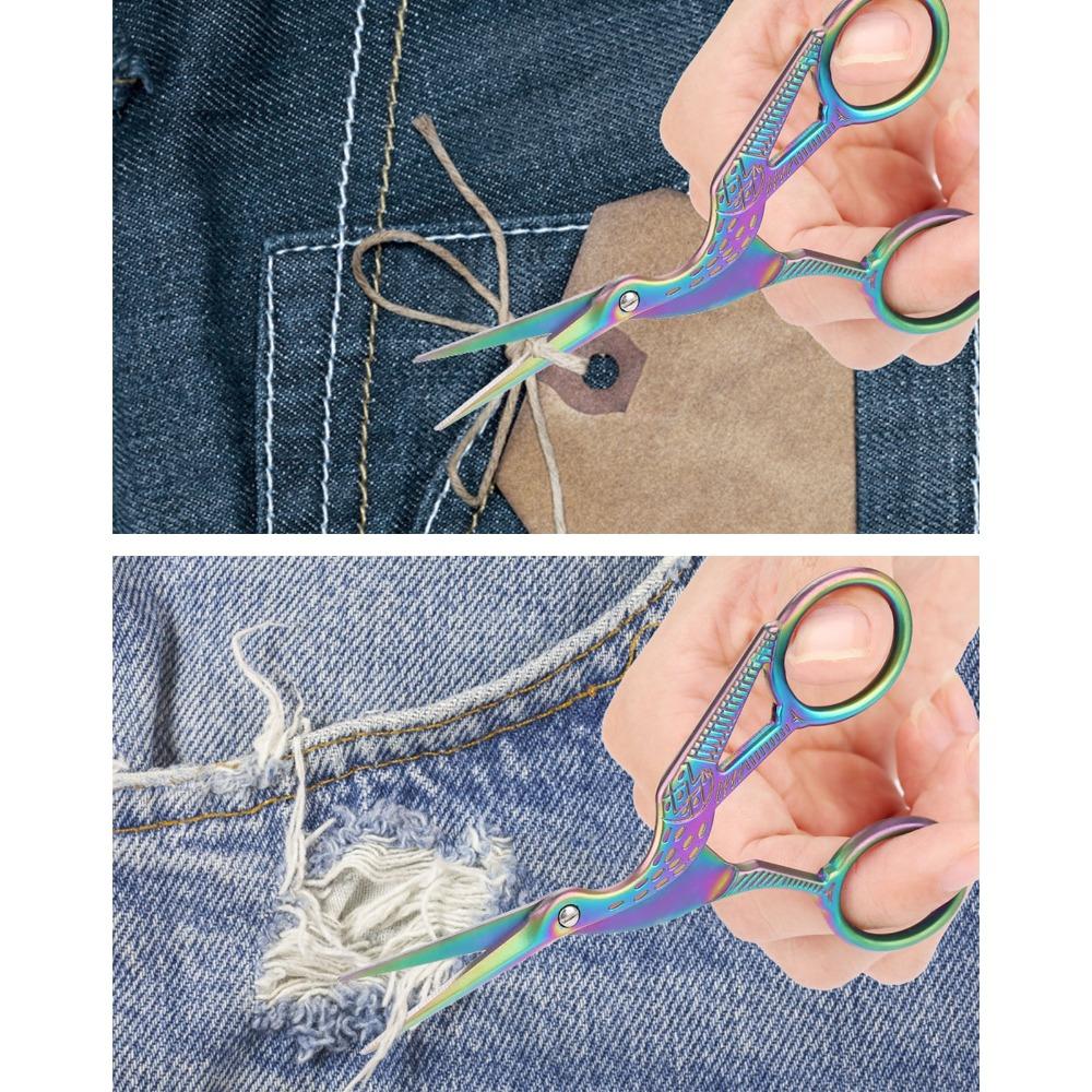 Curved Design Embroidery Scissors Stainless Steel Dressmaker Shears For Embroidery