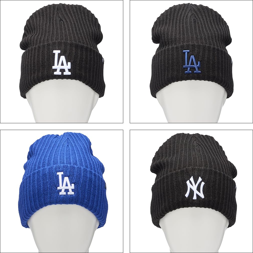 Forty Seven Dodgers Knit Free 47brand486 '47 Cap/Beanie, Men's, Size, Black/Navy,