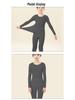 Unisex Children's Seamless Round Neck Base Layer for Warmth and Skin Beauty
