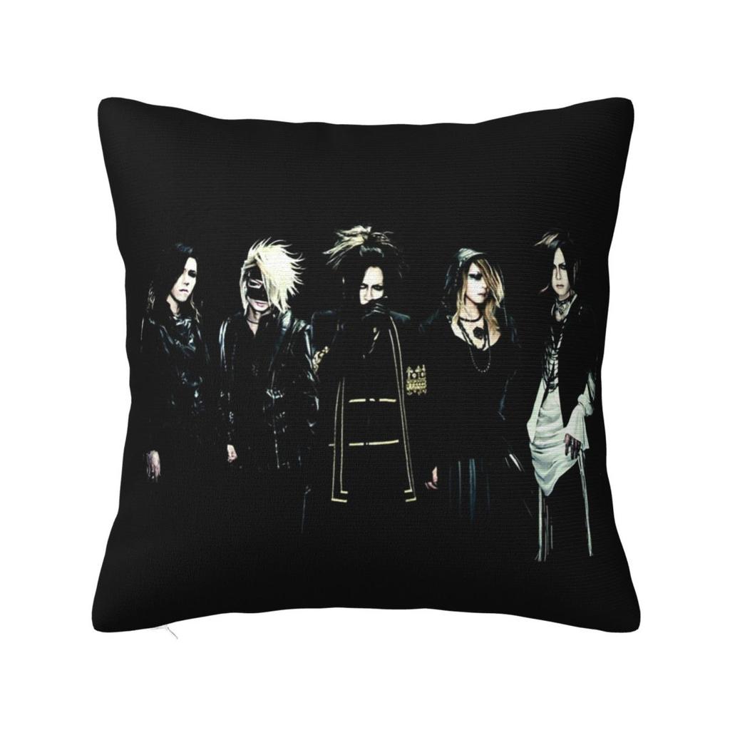 Japan Rock The Gazette Band Square Pillowcase Pillow Cover Polyester Cushion Decor Comfort Throw Pillow for Home Sofa